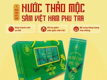 Hộp 6 lon Nước Thảo Mộc Sâm Việt Nam Phu Tra