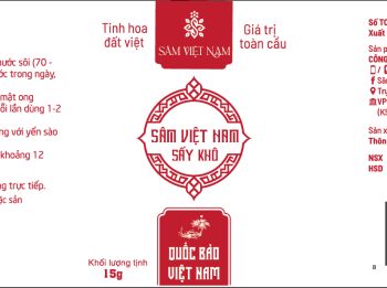 Sâm Việt Nam Phu Tra Sấy Khô 15g