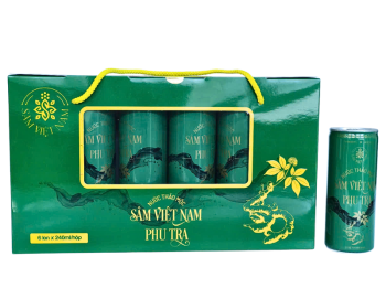 NƯỚC THẢO MỘC SÂM VIỆT NAM PHU TRA 24ml  - Xách 6 Lon